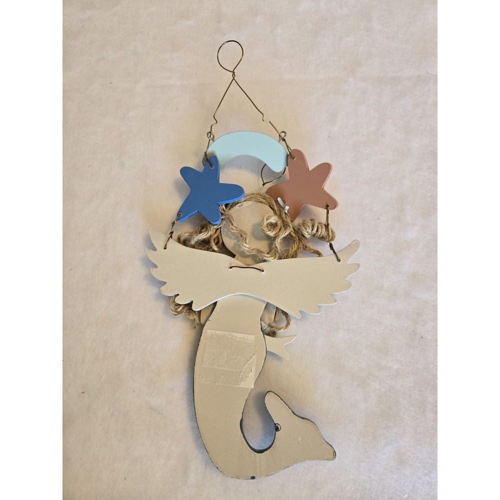 Beachcombers Teal Blue and Green Mermaid Angel Wall Plaque - Picture 2 of 8